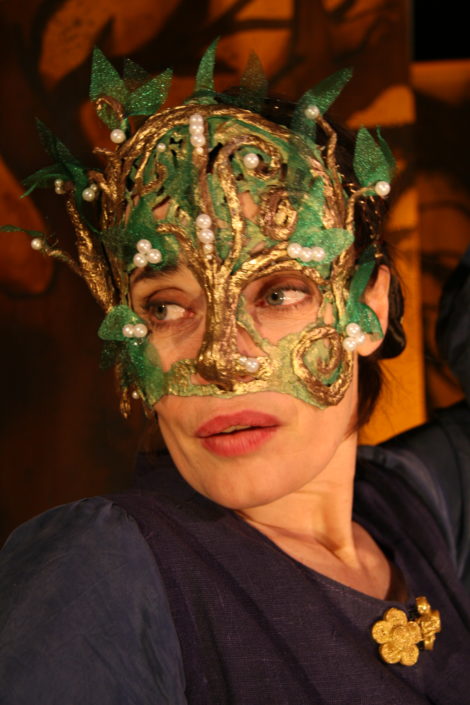 Carina Jingrot närbild med mask